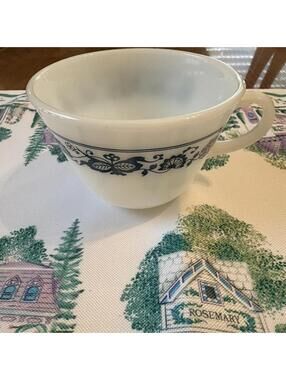 Pyrex White and Cream Tea Cup